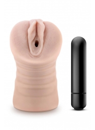 Телесный мастурбатор-вагина Ayumi с вибрацией - Blush Novelties - в Нижнекамске купить с доставкой