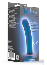Синяя насадка с гладкой поверхностью Surrender 5.75 Inch Intermediate Pegging Dildo - 14,6 см. - Blush Novelties - купить с доставкой в Нижнекамске