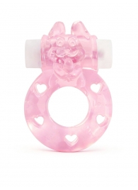 Розовое эрекционное виброкольцо в форме зайчика - 1137 - в Нижнекамске купить с доставкой