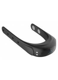 Черное эрекционное виброкольцо на ремешках - Boys of Toys - в Нижнекамске купить с доставкой