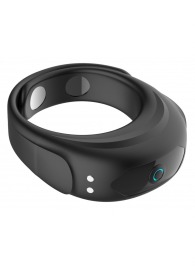 Черное эрекционное виброкольцо на ремешках - Boys of Toys - в Нижнекамске купить с доставкой