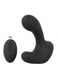 Черная анальная вибропробка с функцией расширения RC Butt Plug with 3 functions - Orion - в Нижнекамске купить с доставкой
