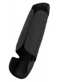 Черный вибромастурбатор с трехточечной стимуляцией Penis Trainer with 3 Point Stimulation - Orion - в Нижнекамске купить с доставкой