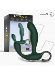 Зеленый вибромассажёр простаты Greeny - 12,8 см. - Intoyou - в Нижнекамске купить с доставкой