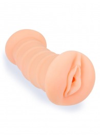 Телесный двусторонний мастурбатор с вибропулей и эрекционными кольцами в комплекте - Sexy Girl - в Нижнекамске купить с доставкой