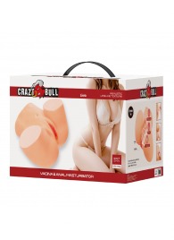 Телесный мастурбатор Liora с 2 любовными тоннелями - Baile - в Нижнекамске купить с доставкой