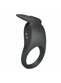 Черное перезаряжаемое виброкольцо Carlton - Baile - в Нижнекамске купить с доставкой