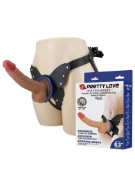 Поясной страпон Wells: трусики в форме бабочки и фаллоимитатор-насадка - Baile - купить с доставкой в Нижнекамске