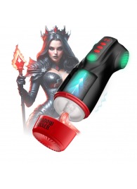 Интерактивный мастурбатор Raven с вакуумом, вибрацией и подсветкой - Shots Media BV - в Нижнекамске купить с доставкой