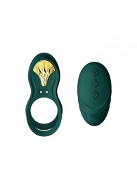 Зеленое эрекционное виброкольцо Bayek с пультом ДУ - Zalo - в Нижнекамске купить с доставкой