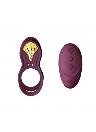Фиолетовое эрекционное виброкольцо Bayek с пультом ДУ - Zalo - в Нижнекамске купить с доставкой