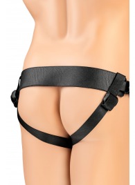 Телесный фаллопротез на черных ремнях Conall - 15 см. - ToyFa - купить с доставкой в Нижнекамске