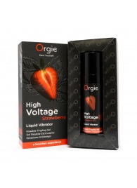 Жидкий вибратор Orgie High Voltage Strawberry - 15 мл. - ORGIE - купить с доставкой в Нижнекамске
