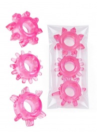 Комплект из трех розовых эрекционных колец - Erowoman-Eroman - в Нижнекамске купить с доставкой