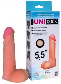 Фаллическая насадка Харнесс UNICOCK 5,5  - 17 см. - LOVETOY (А-Полимер) - купить с доставкой в Нижнекамске
