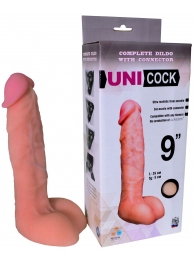 Фаллическая насадка Харнесс UNICOCK 9  - 24 см. - LOVETOY (А-Полимер) - купить с доставкой в Нижнекамске