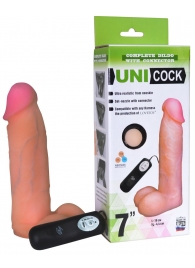 Фаллическая насадка Харнесс UNICOCK 7  с вибрацией - 19 см. - LOVETOY (А-Полимер) - купить с доставкой в Нижнекамске