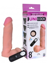 Фаллическая насадка Харнесс UNICOCK 8  с вибрацией - 20 см. - LOVETOY (А-Полимер) - купить с доставкой в Нижнекамске
