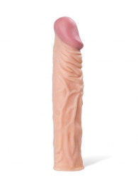 Насадка с ярко выраженной головкой и рельефным стволом - 19 см. - A-toys - в Нижнекамске купить с доставкой