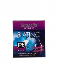 Стимулирующая насадка со спиралью из усиков Platino  Шторм - Sitabella - купить с доставкой в Нижнекамске