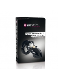 Пояс верности с электростимуляцией Mystim Pubic Enemy No1 Black Edition - MyStim - купить с доставкой в Нижнекамске