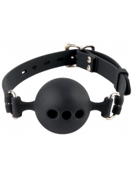 Силиконовый кляп-шар с отверстиями для дыхания Silicone Breathable Ball Gag Small - Pipedream - купить с доставкой в Нижнекамске