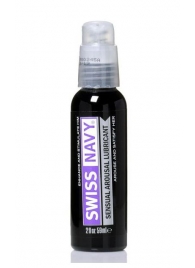 Возбуждающий гель-лубрикант на водной основе Sensual Arousal Lubricant - 59 мл. - Swiss navy - купить с доставкой в Нижнекамске