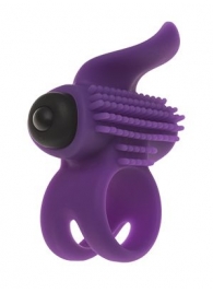 Эрекционное кольцо с подхватом мошонки и стимуляцией клитора Bullet Lastic Ring - Adrien Lastic - в Нижнекамске купить с доставкой