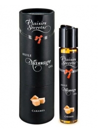 Массажное масло с ароматом карамели Huile de Massage Gourmande Caramel - 59 мл. - Plaisir Secret - купить с доставкой в Нижнекамске