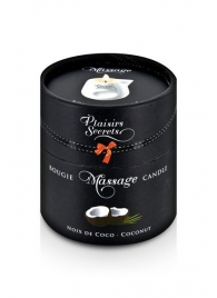 Массажная свеча с ароматом кокоса Bougie de Massage Gourmande Coco - 80 мл. - Plaisir Secret - купить с доставкой в Нижнекамске