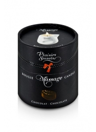 Массажная свеча с ароматом шоколада Bougie de Massage Gourmande Chocolat - 80 мл. - Plaisir Secret - купить с доставкой в Нижнекамске