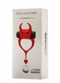 Красное эрекционное кольцо в форме дьяволенка DEVOL COCKRING - Adrien Lastic - в Нижнекамске купить с доставкой