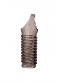 Дымчатая насадка с рёбрышками и подхватом мошонки ToyFa XLover - 12,5 см. - ToyFa - в Нижнекамске купить с доставкой