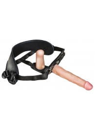Женский страпон с вагинальной пробкой Woman Strap - 18 см. - LOVETOY (А-Полимер) - купить с доставкой в Нижнекамске