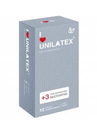 Презервативы с точками Unilatex Dotted - 12 шт. + 3 шт. в подарок - Unilatex - купить с доставкой в Нижнекамске
