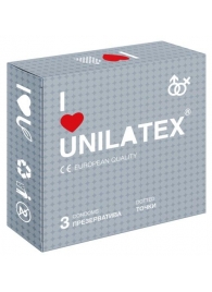 Презервативы с точками Unilatex Dotted - 3 шт. - Unilatex - купить с доставкой в Нижнекамске