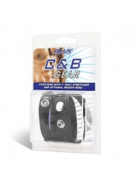 Утяжка для мошонки и пениса Cock Ring With 1  Ball Stretcher And Optional Weight Ring - BlueLine - купить с доставкой в Нижнекамске