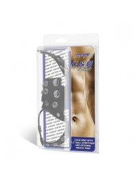Утяжка на пенис и мошонку Cock Ring With 1.5  Ball Stretcher And Optional Weight Ring - BlueLine - купить с доставкой в Нижнекамске