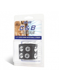 Ремень на член и мошонку 1.5  Cock Ring With Ball Strap - BlueLine - купить с доставкой в Нижнекамске