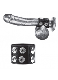 Ремень на член и мошонку 1.5  Cock Ring With Ball Strap - BlueLine - купить с доставкой в Нижнекамске