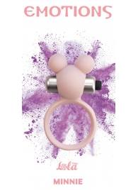 Розовое эрекционное виброколечко Emotions Minnie Light pink - Lola Games - в Нижнекамске купить с доставкой