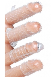 Набор из 4 насадок на член Pleasured Penis Enhancement Sleeve 4 Pack - XR Brands - в Нижнекамске купить с доставкой