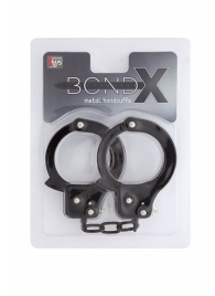 Чёрные наручники из листового металла BONDX METAL CUFFS BLACK - Dream Toys - купить с доставкой в Нижнекамске