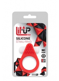 Красное эрекционное кольцо LIT-UP SILICONE STIMU RING 1 RED - Dream Toys - в Нижнекамске купить с доставкой