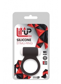 Чёрное эрекционное виброкольцо LIT-UP SILICONE STIMU RING 3 BLACK - Dream Toys - в Нижнекамске купить с доставкой
