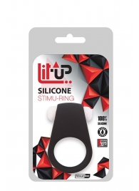 Чёрное эрекционное виброкольцо LIT-UP SILICONE STIMU RING 4 BLACK - Dream Toys - в Нижнекамске купить с доставкой