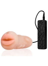 Мастурбатор-ротик с вибрацией REALSTUFF VIBRATING MASTURBATOR MOUTH - Dream Toys - в Нижнекамске купить с доставкой