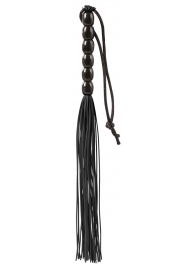 Чёрная мини-плеть из резины Rubber Mini Whip - 22 см. - Blush Novelties - купить с доставкой в Нижнекамске
