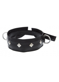 Полиуретановый ошейник с пуклями и D-кольцами Collar with Studs - Blush Novelties - купить с доставкой в Нижнекамске
