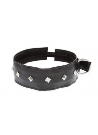Полиуретановый ошейник с пуклями Collar with Studs - Blush Novelties - купить с доставкой в Нижнекамске